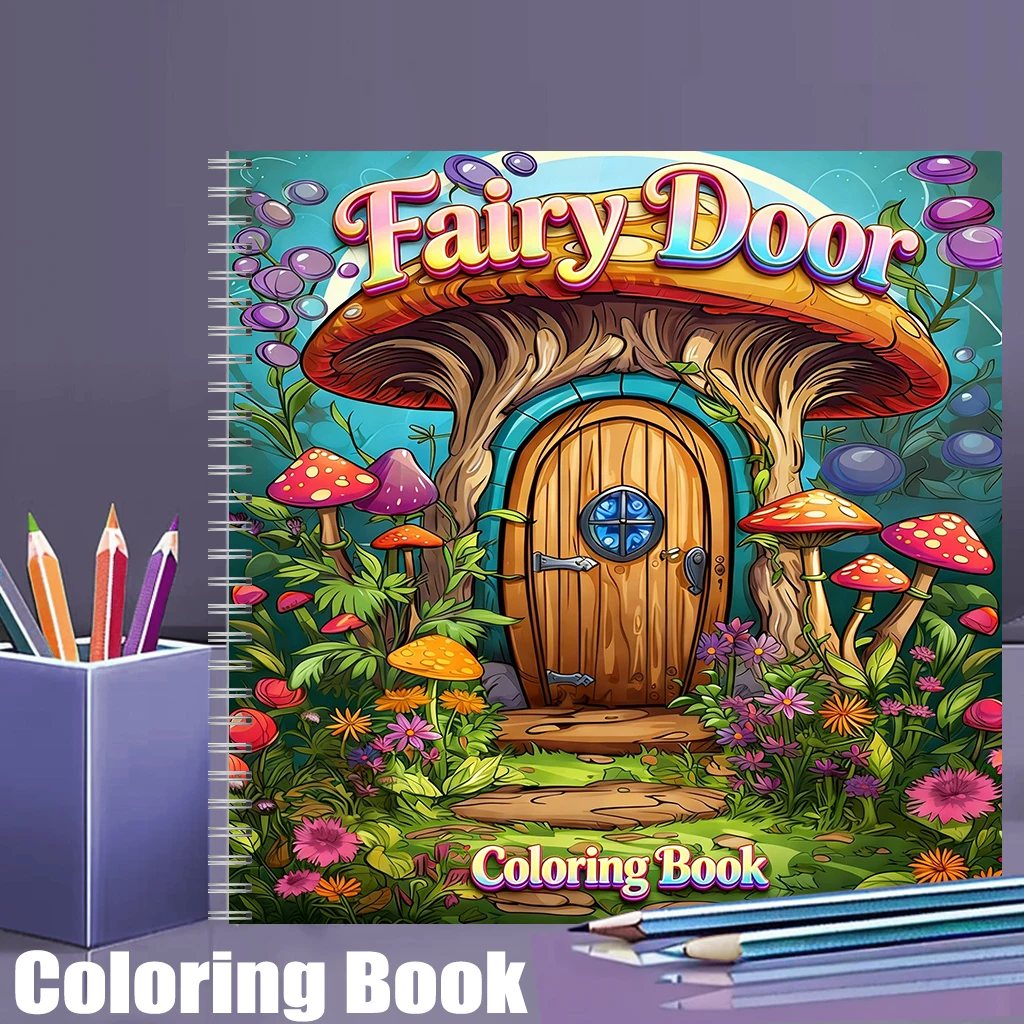 Coloring Book Fairy Door for A - مراجعة Event Supplies وسعره