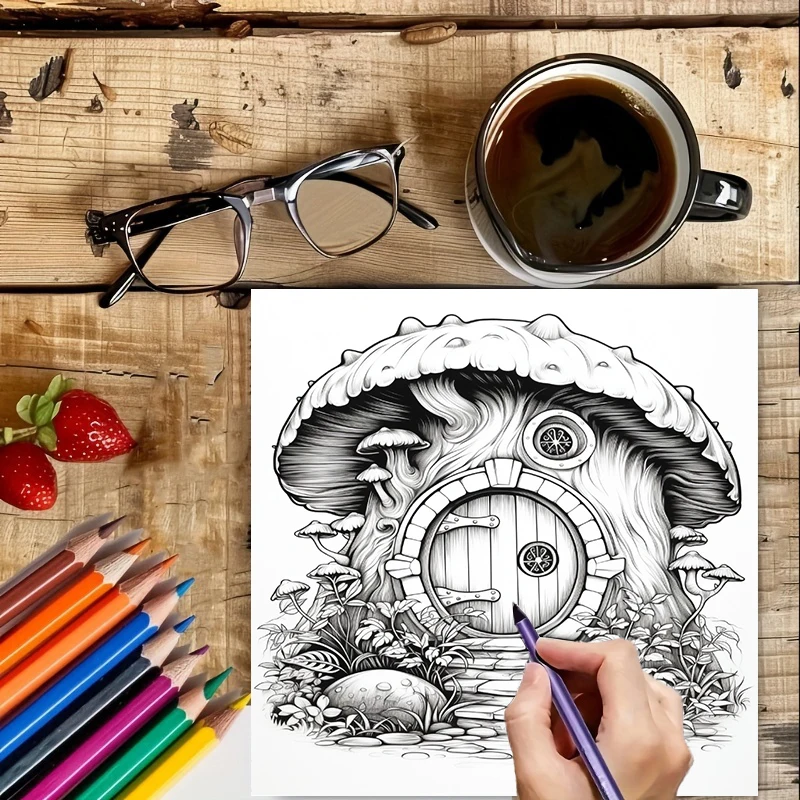 Coloring Book Fairy Door for A - مراجعة Event Supplies وسعره