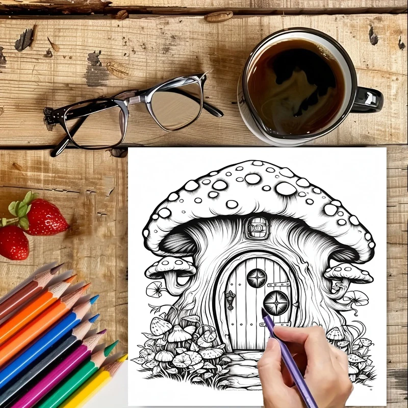 Coloring Book Fairy Door for A - مراجعة Event Supplies وسعره