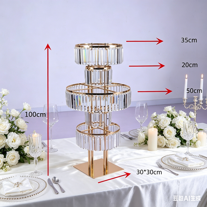 4 PCS Flower Rack Crystal Road - مراجعة Party Event Supply Store وسعره