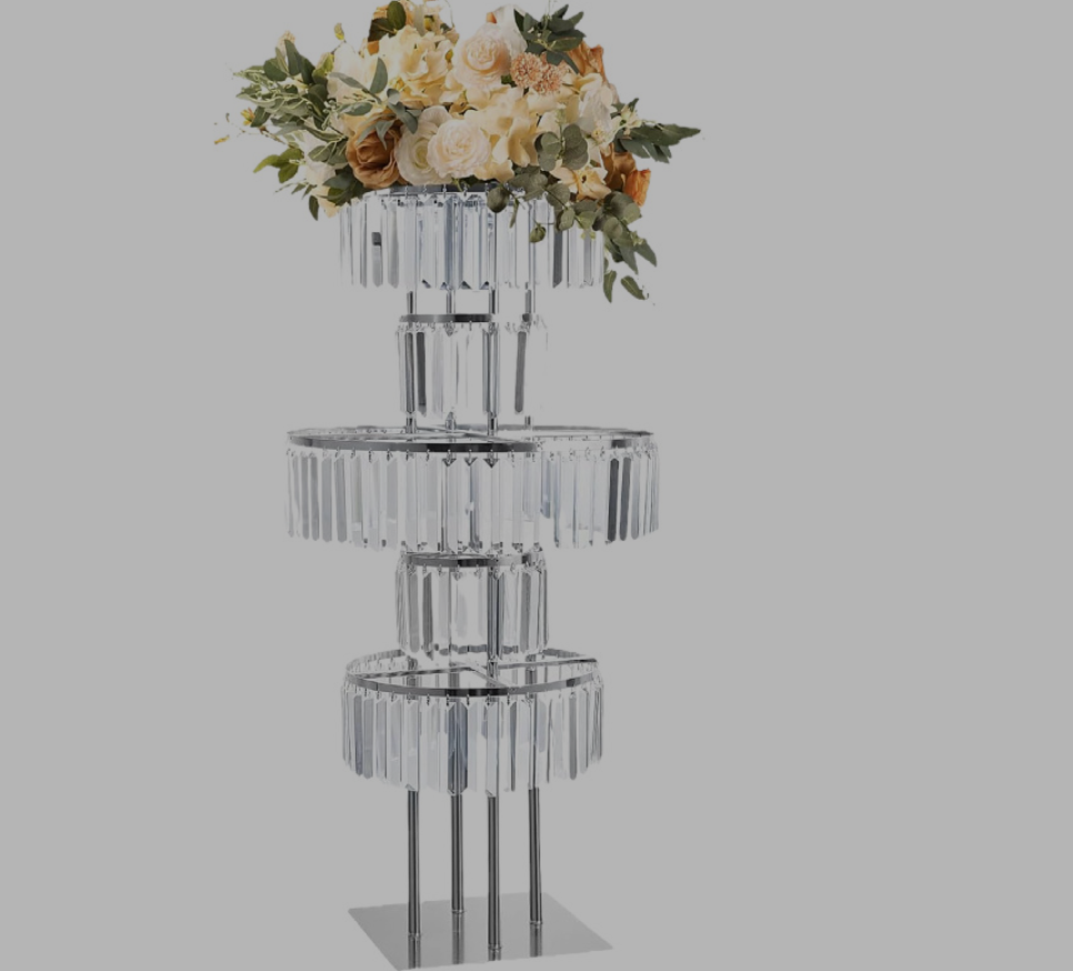4 PCS Flower Rack Crystal Road - مراجعة Party Event Supply Store وسعره