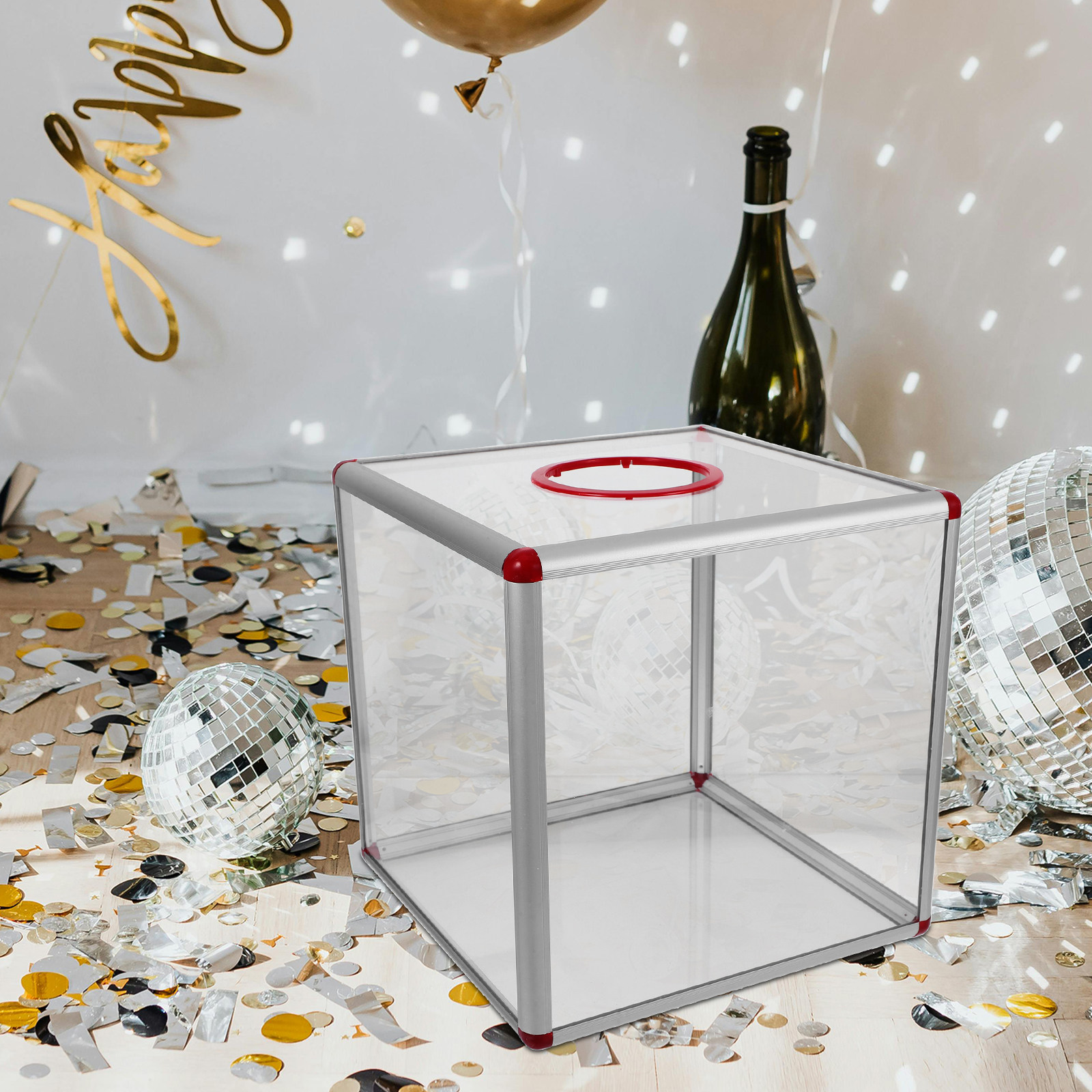 Large Clear Acrylic Raffle Tic - مراجعة Event Party Box وسعره
