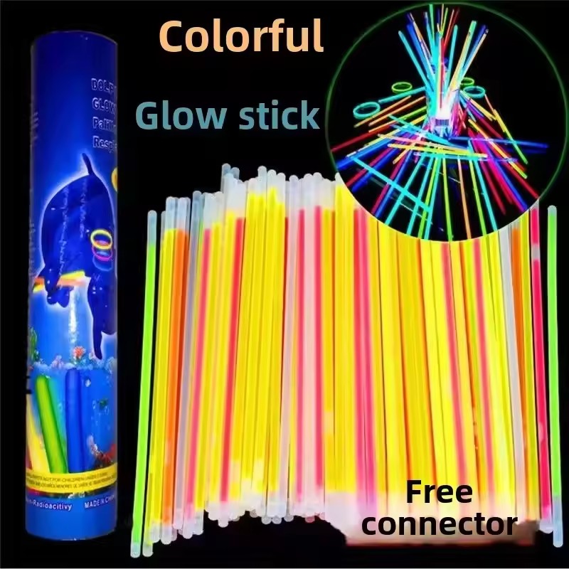 50/100Pcs Fluorescence Sticks  - مراجعة Cotton Candy Cone وسعره