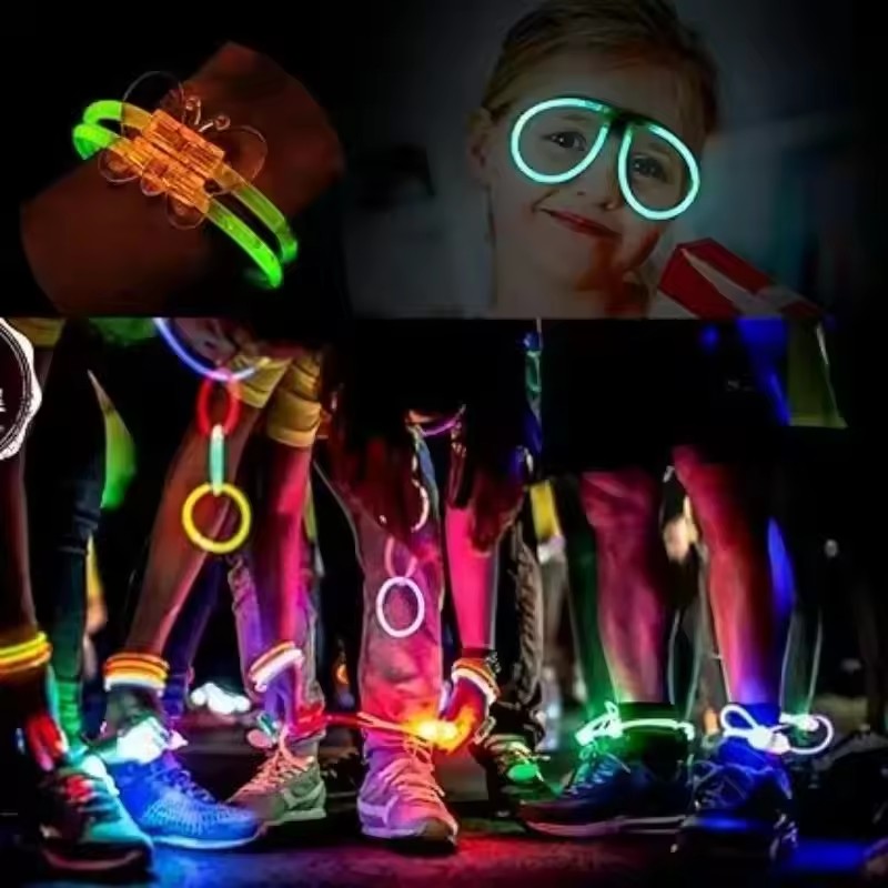 50/100Pcs Fluorescence Sticks  - مراجعة Cotton Candy Cone وسعره