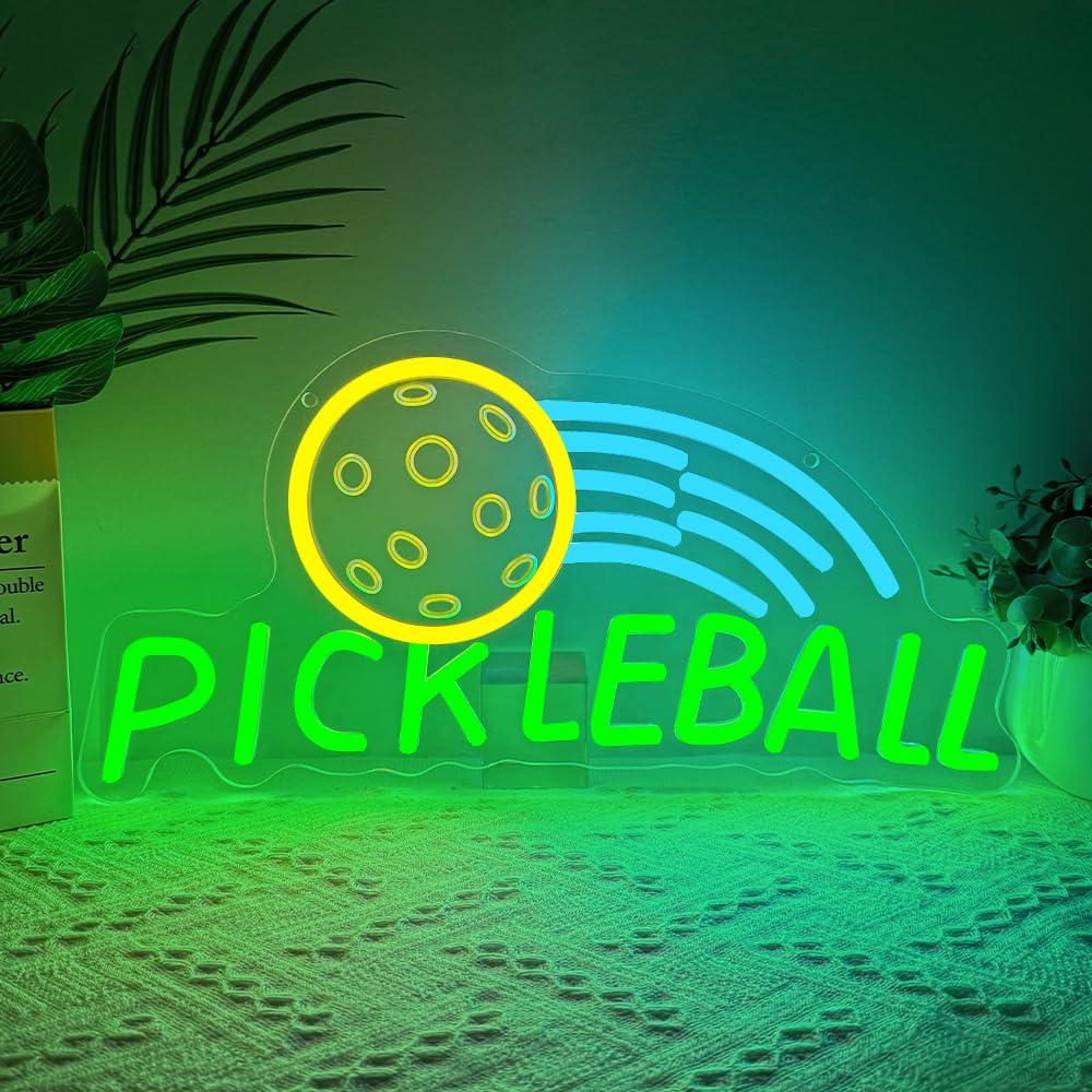 Pickleball Neon Sign USB Dimma - مراجعة Neon Sign Party وسعره