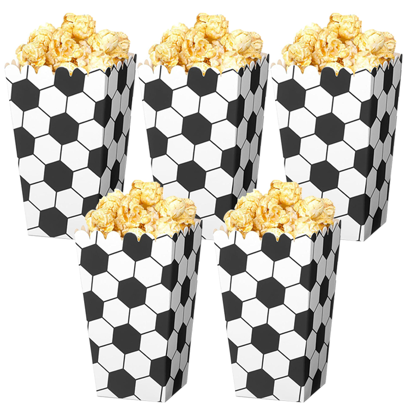 6/18Pcs  Football Popcorn Boxe - مراجعة Event Party Box وسعره