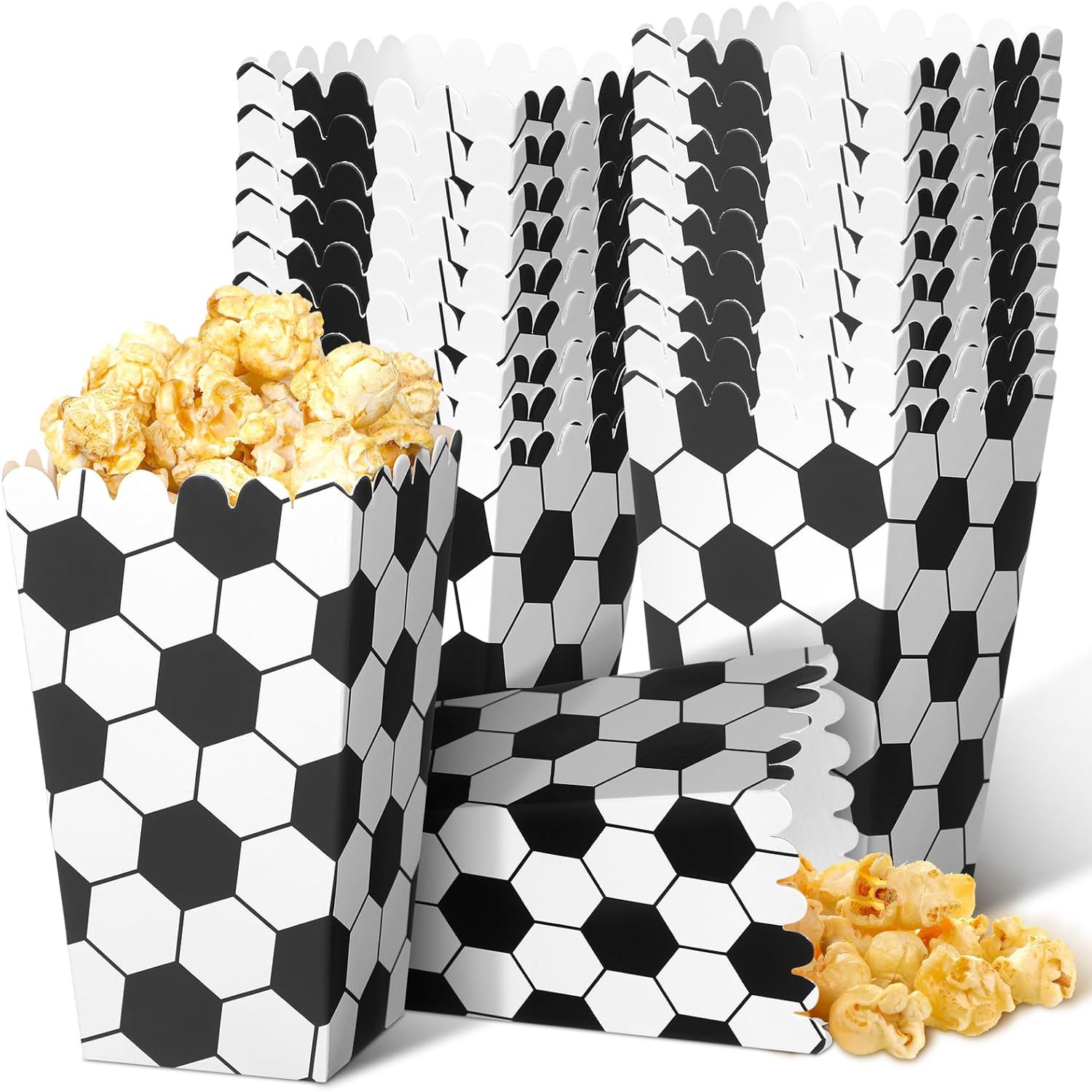 6/18Pcs  Football Popcorn Boxe - مراجعة Event Party Box وسعره