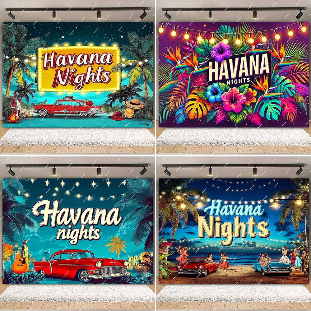 Havana Nights Backdrop Birthda - مراجعة Dessert Table Backdrop وسعره