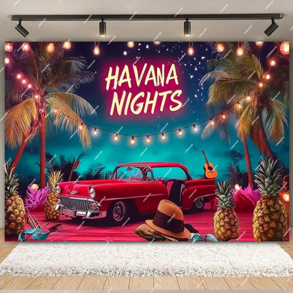 Havana Nights Backdrop Birthda - مراجعة Dessert Table Backdrop وسعره