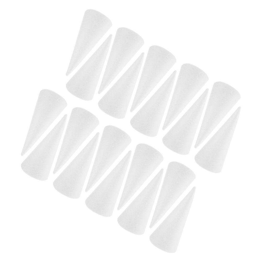 20Pcs White Foam Cones Polysty - مراجعة Cotton Candy Cone وسعره