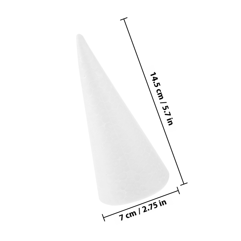 20Pcs White Foam Cones Polysty - مراجعة Cotton Candy Cone وسعره