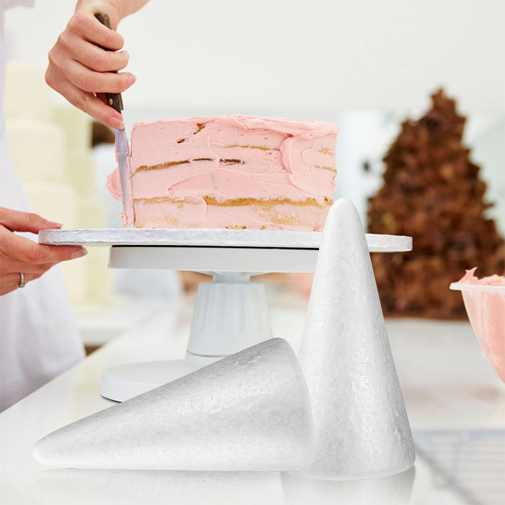 20Pcs White Foam Cones Polysty - مراجعة Cotton Candy Cone وسعره