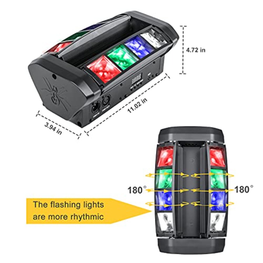 RGBW Moving Head DJ Light LED  - مراجعة Event Party Dj وسعره
