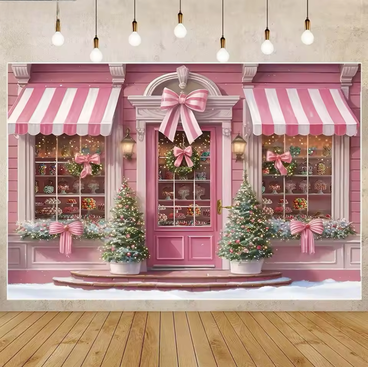 Winter Christmas Window Backgr - مراجعة Party Event Supply Store وسعره