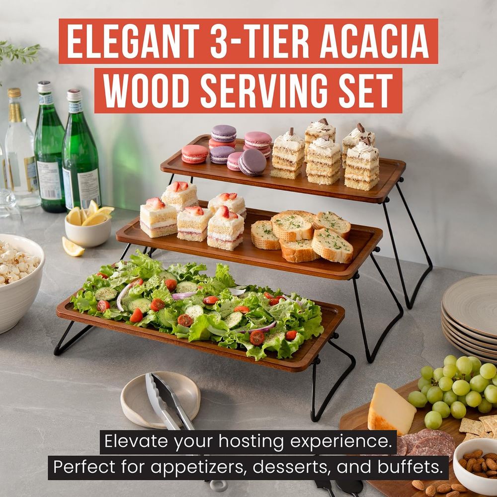 3 Tiered Serving Trays & Platt - مراجعة Cupcake Stand Tier وسعره