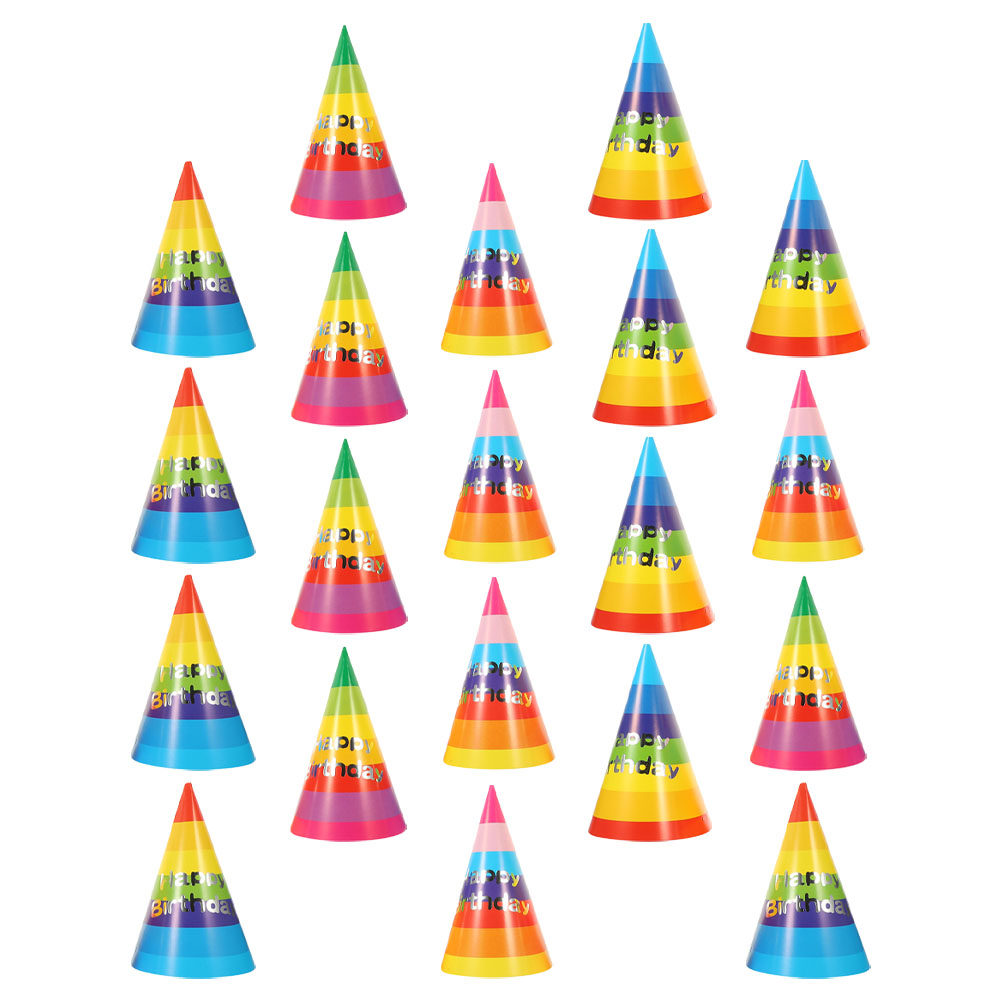 36Pcs Colorful Birthday Party  - مراجعة Party Hat Cone وسعره