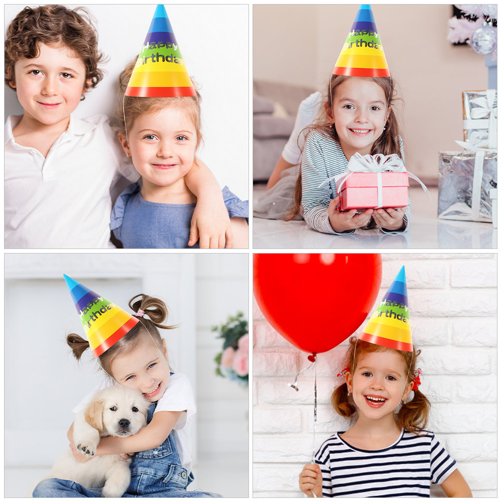 36Pcs Colorful Birthday Party  - مراجعة Party Hat Cone وسعره