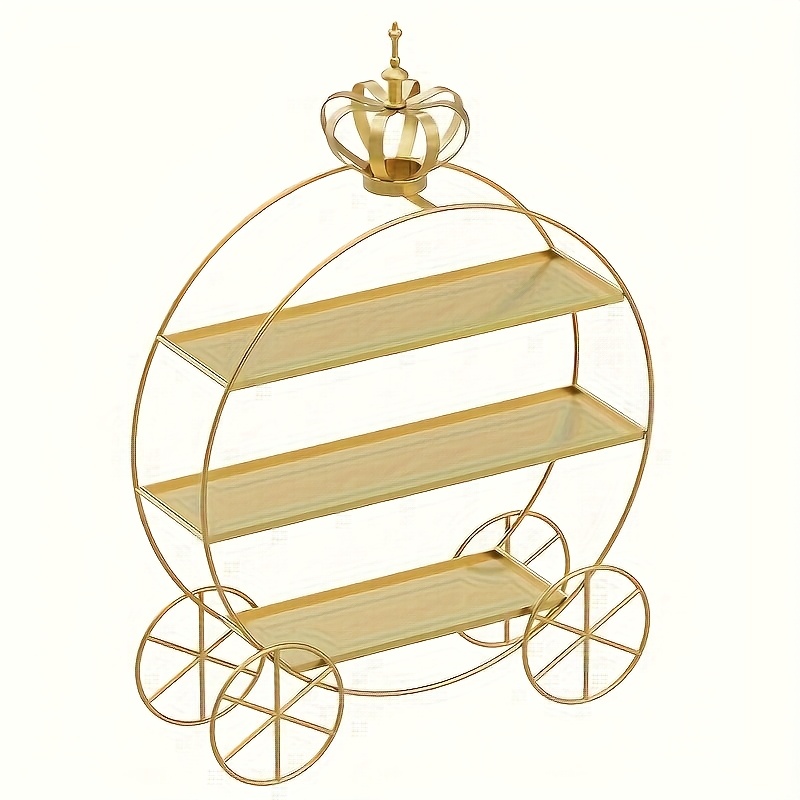 3-Tier Golden Crown Cake Stand - مراجعة Cupcake Stand Tier وسعره