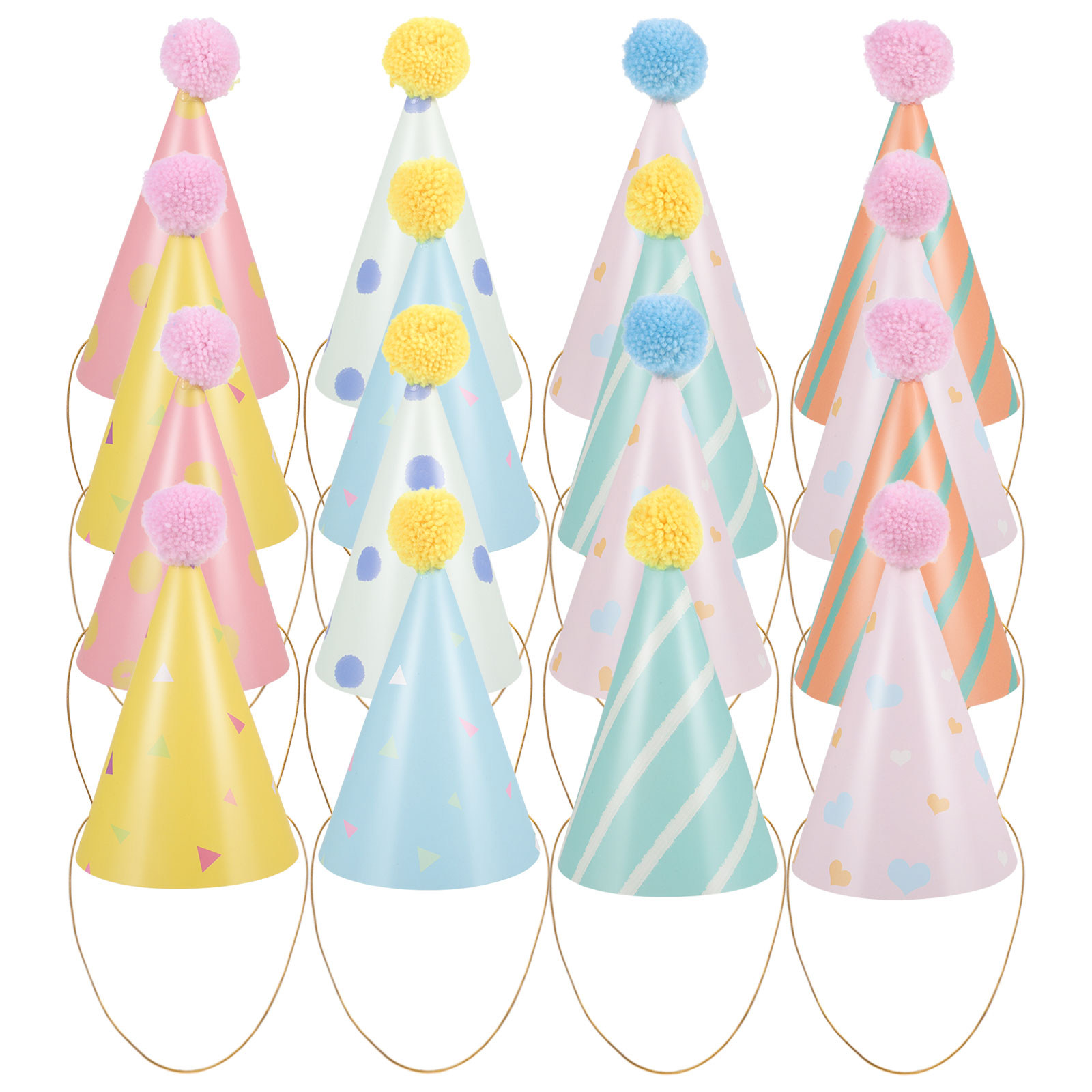 14Pcs Birthday Hats Paper Cone - مراجعة Party Hat Cone وسعره