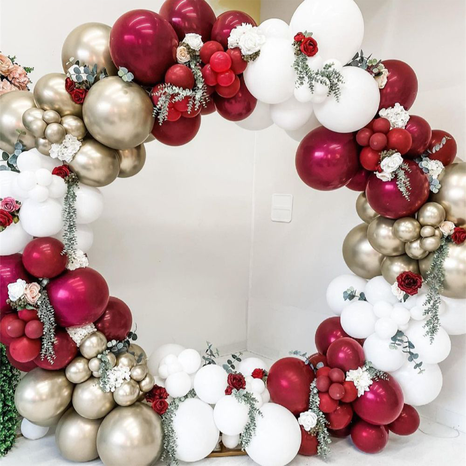 Garnet Balloon Set Garland Arc - مراجعة Party Event Supplier وسعره