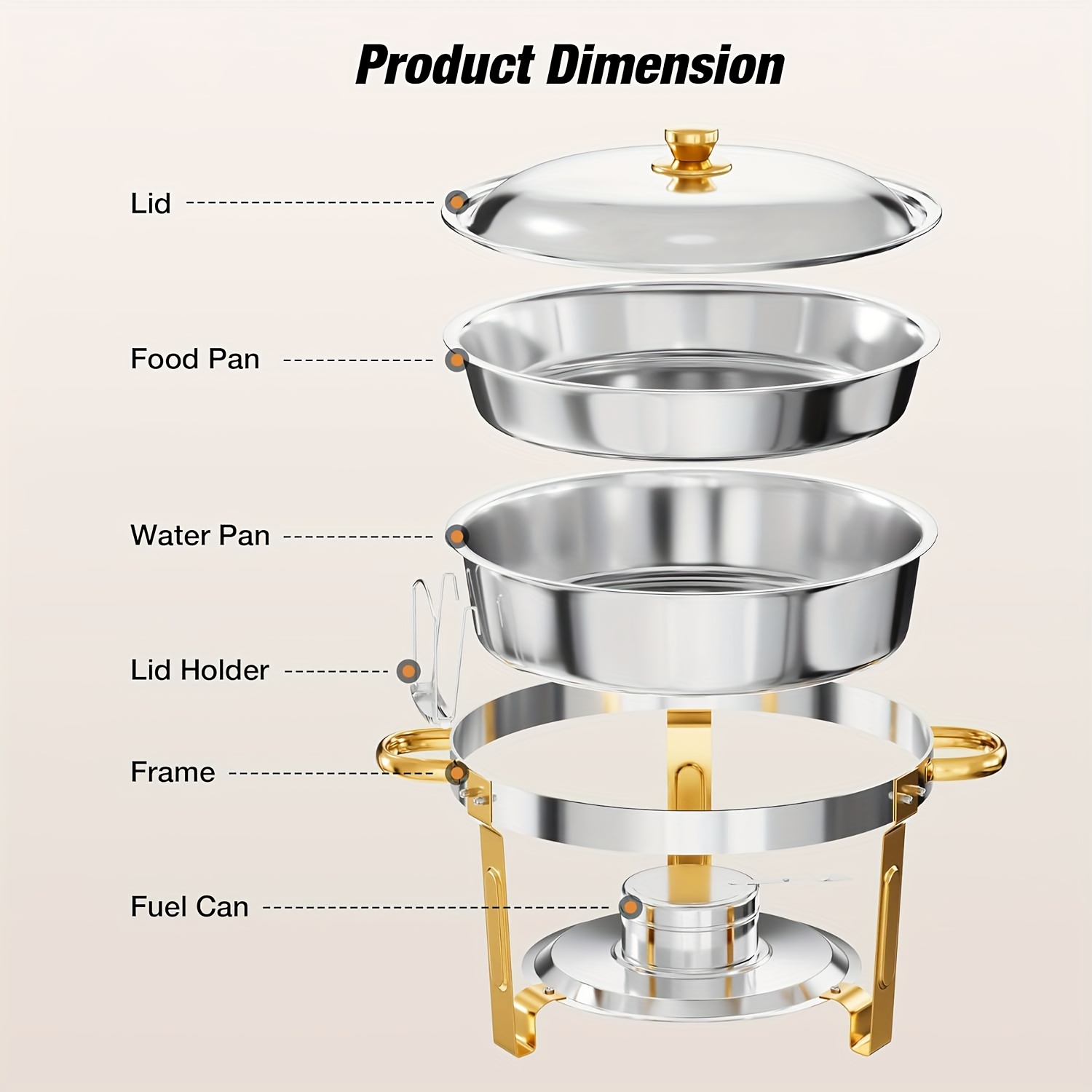 6/9QT Chafing Dishes For Buffe - مراجعة Event & Party Supply وسعره