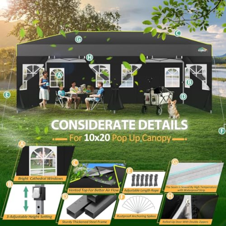 Outdoor event shelter with wat - مراجعة Event & Party Supply وسعره